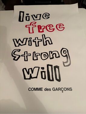 Comme des Garcons Black and White Graphic Print